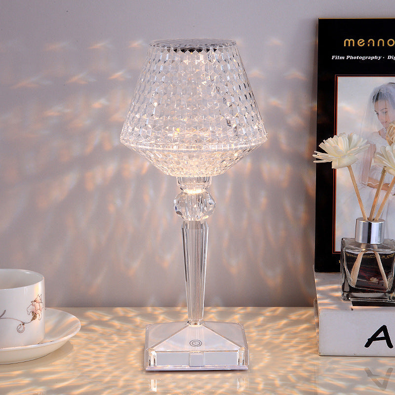 Liesbeth Crystal Lamp - Luxury Table Lamp with USB Charging Function