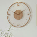 NatureTime - Rustic Wooden Wall Clock 35 cm