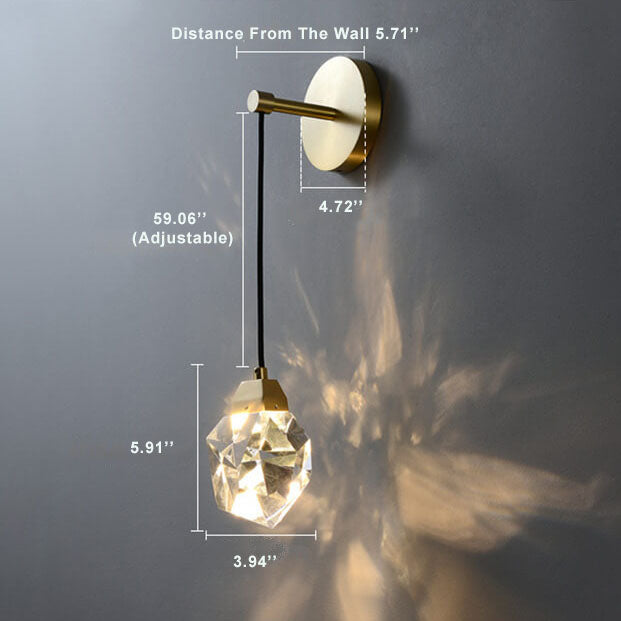 CrystalLux - Elegant Crystal LED Wall Lamp