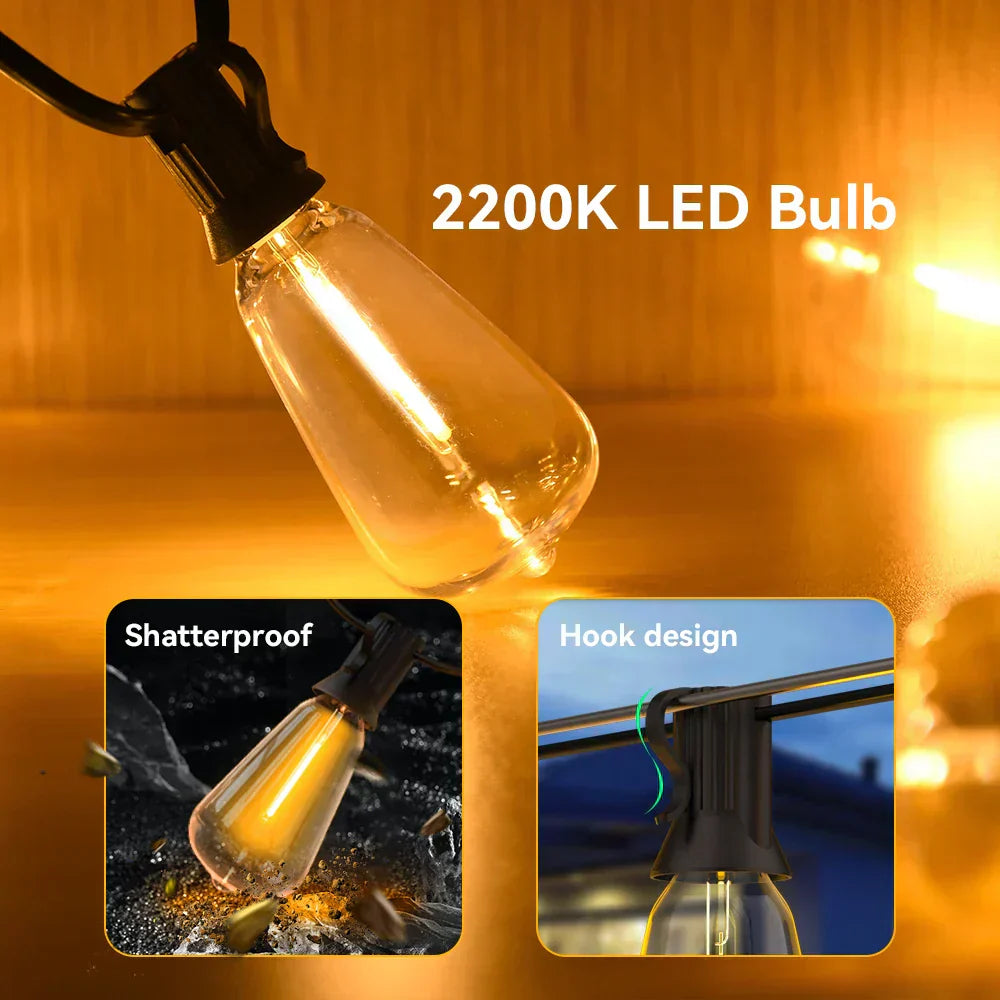 LumiGlow – Durable Outdoor LED String Lights