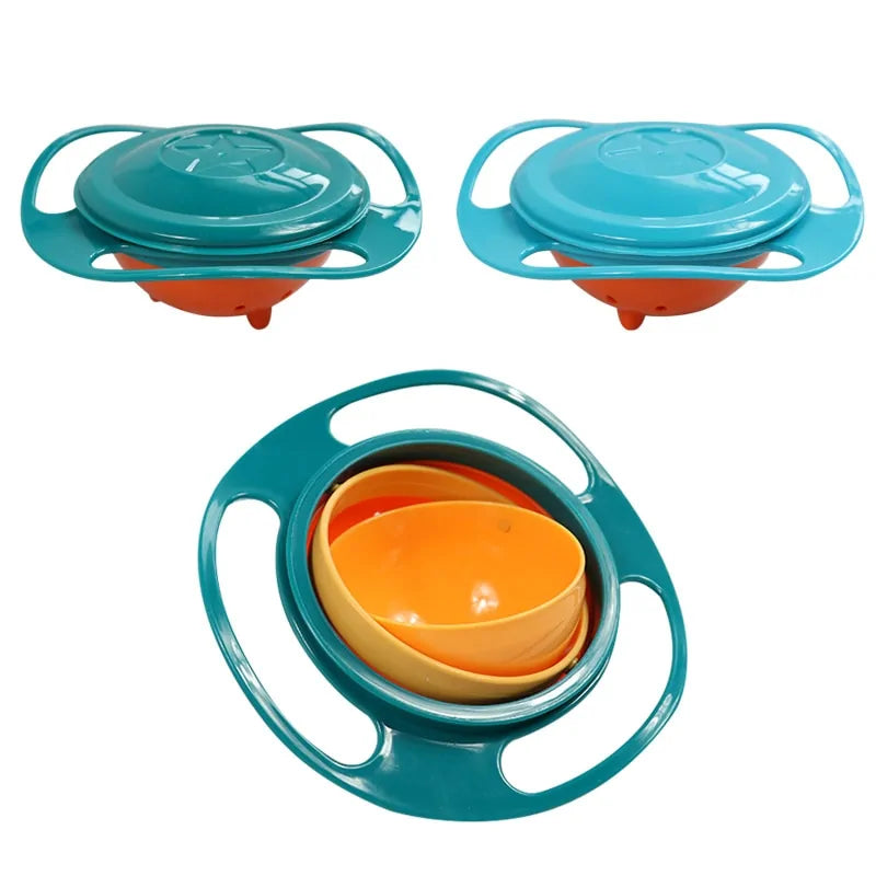 SpinMaster - Tiltable Spill-Proof Gyro Bowl for Snacks