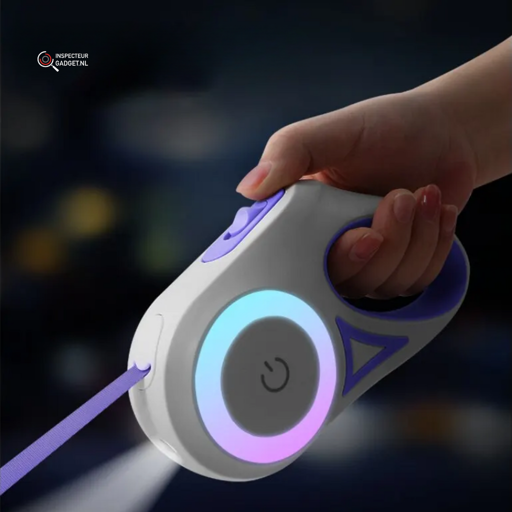 Automatic Dog Leash With Integrated Light