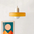 Celeste Élégance - Stylish Metal & Glass Pendant Lamp