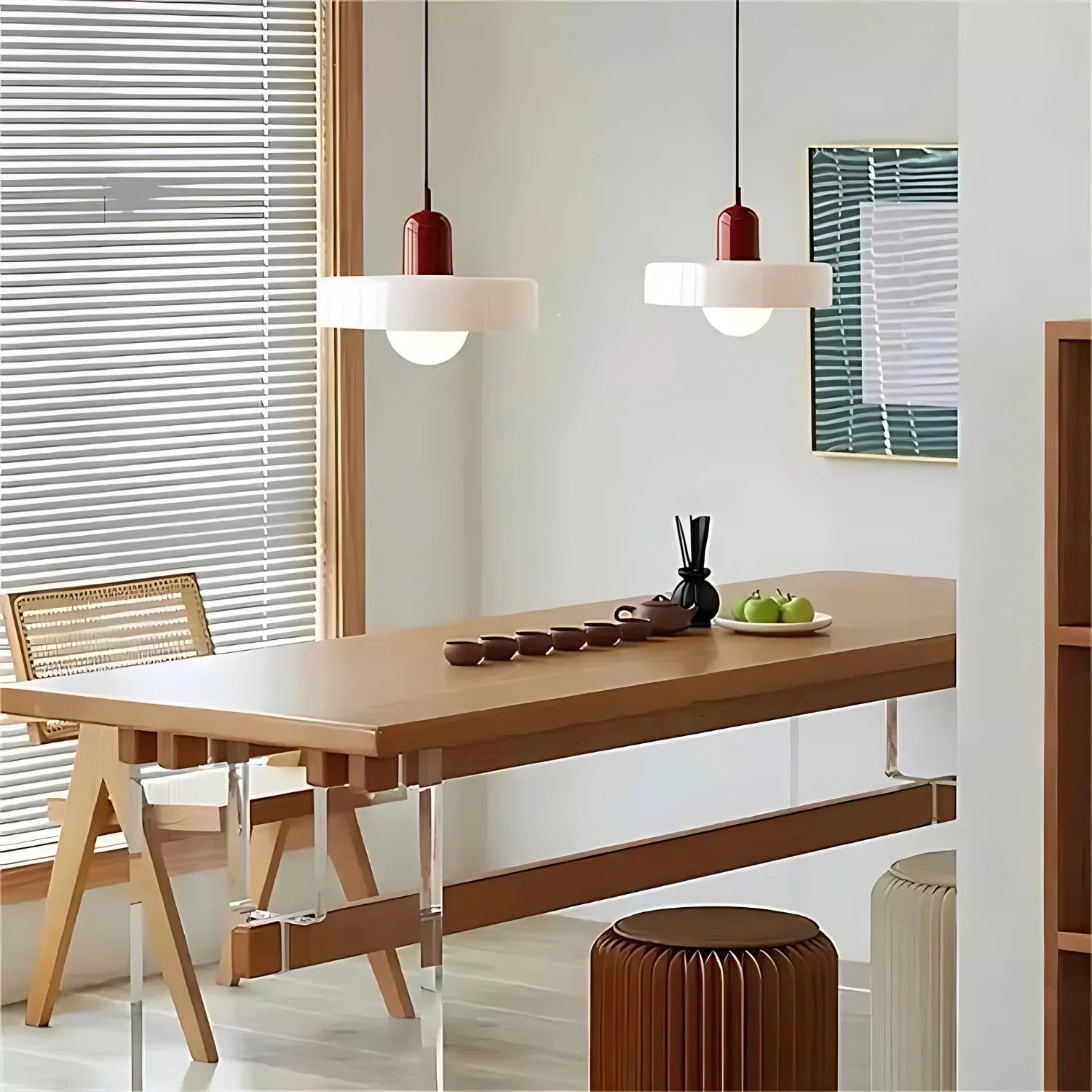 Celeste Élégance - Stylish Metal & Glass Pendant Lamp