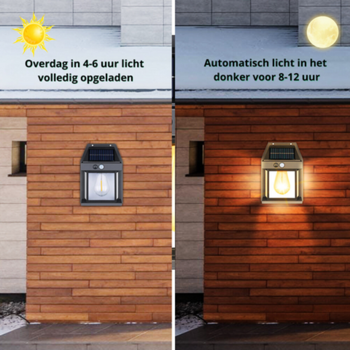 LED Solar Wall Lights Deluxe - Create the perfect ambiance in your garden!