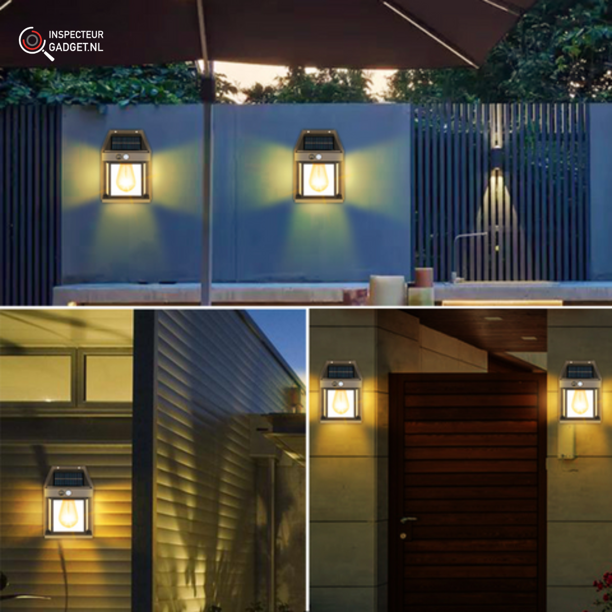 LED Solar Wall Lights Deluxe - Create the perfect ambiance in your garden!