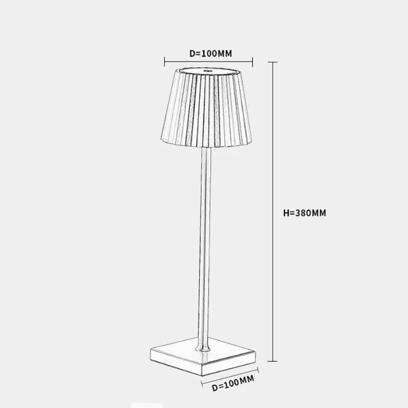 Luxury Scandinavian Wireless Table Lamp Arlo – Elegant LED Lighting with USB Charging Function