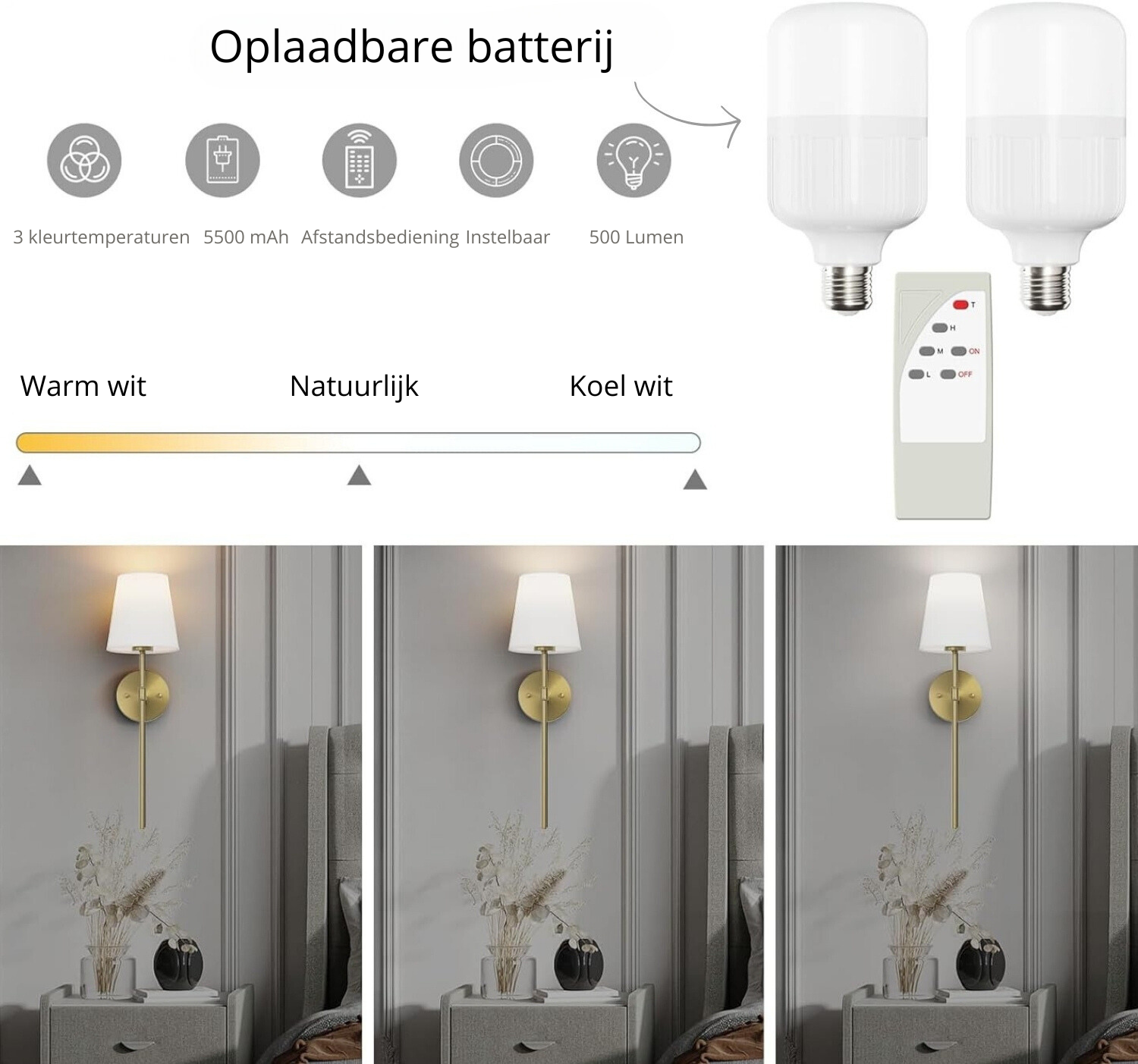 NovaGlow™ - Luxury Cordless Wall Lamp