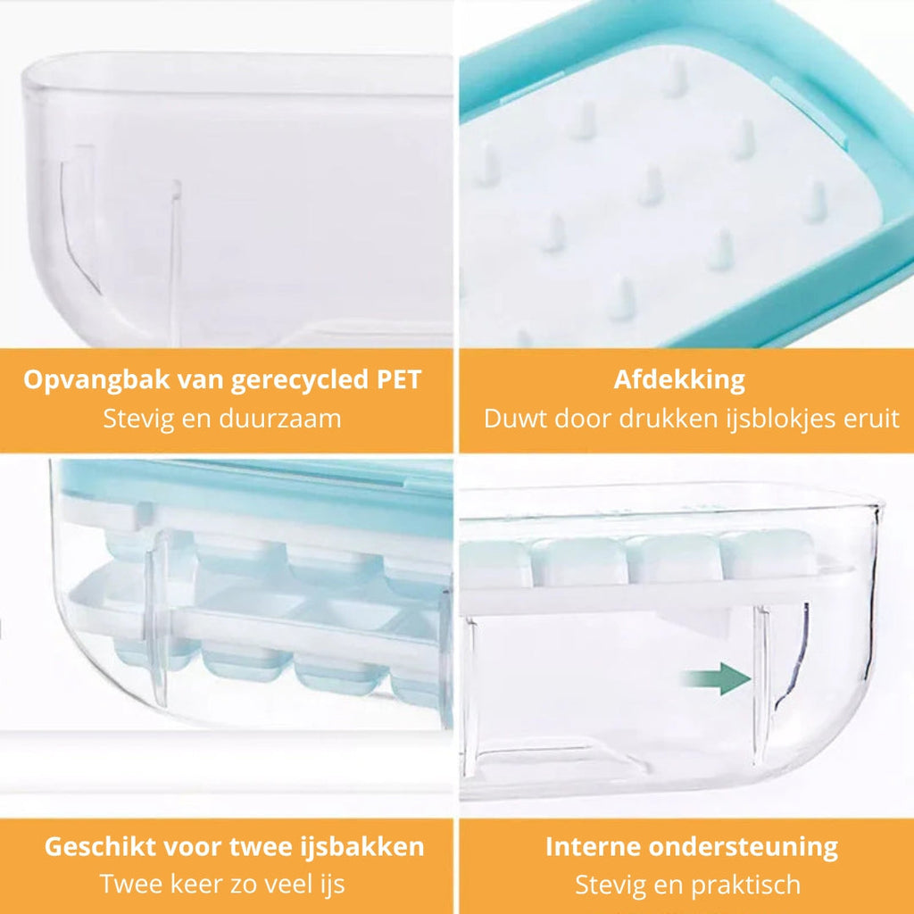 CoolCatcher – Convenient Ice Cube Maker with Collection Bin