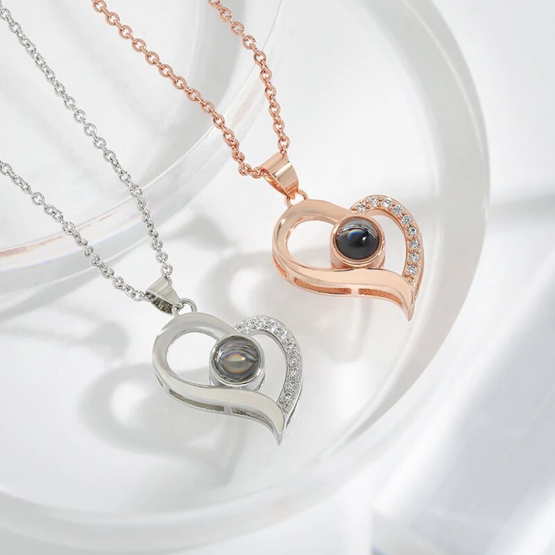 EternalLove Necklace – Heart-Shaped Necklace in 100 Languages