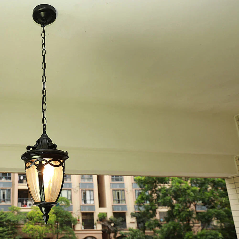 RusticGlow Ceiling Lamp - Retro Elegant Pendant Light for a Warm Ambiance