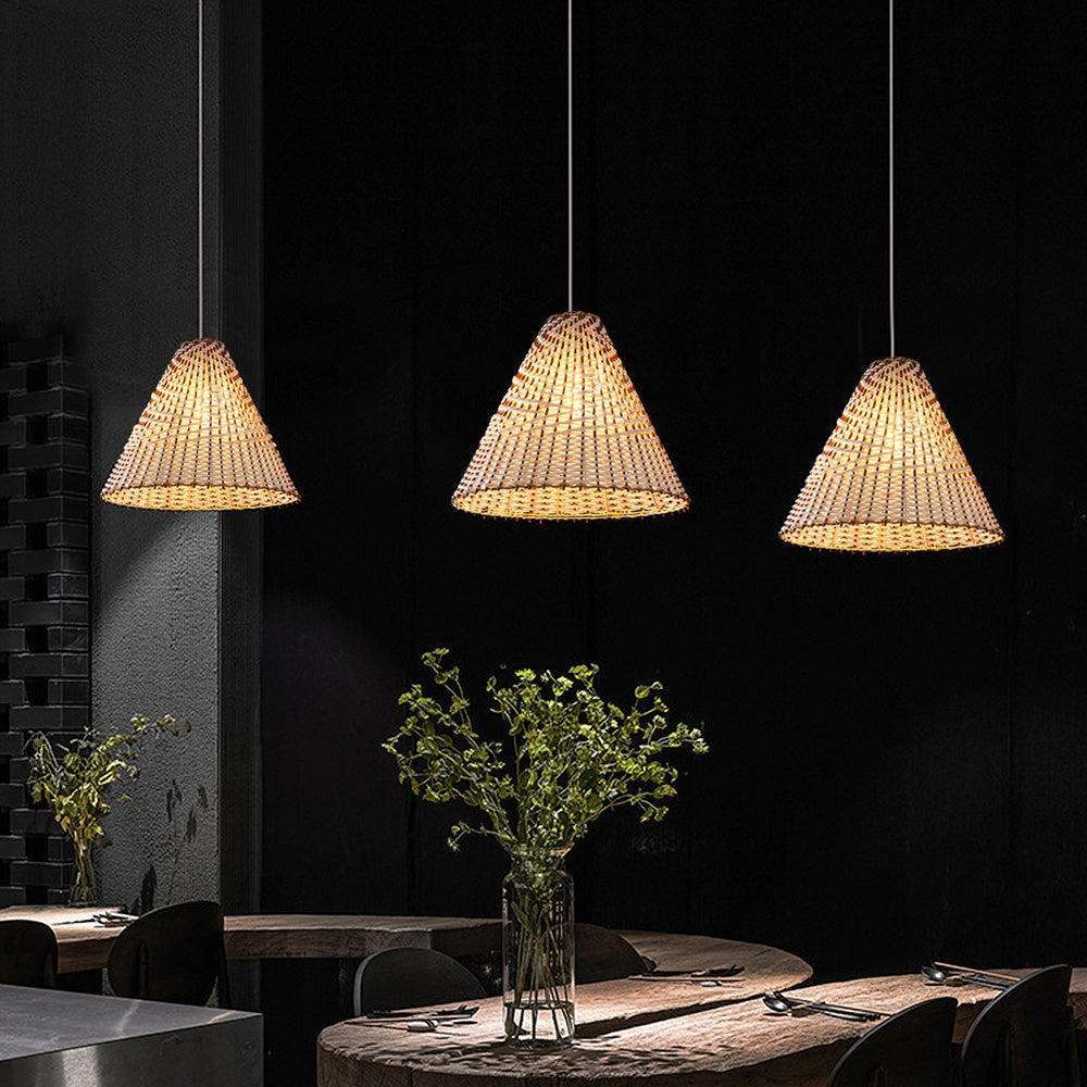 Boho Pendant Lamp - Handmade Rattan Hanging Lamp for Luxury Interiors