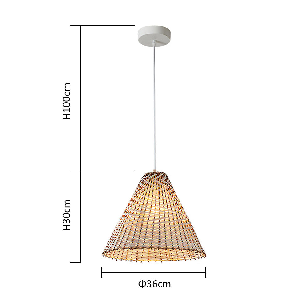 Boho Pendant Lamp - Handmade Rattan Hanging Lamp for Luxury Interiors