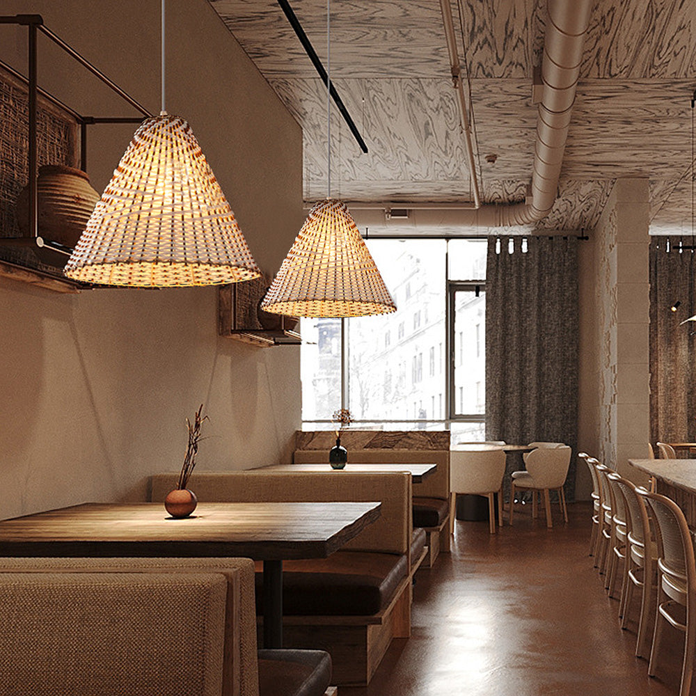 Boho Pendant Lamp - Handmade Rattan Hanging Lamp for Luxury Interiors