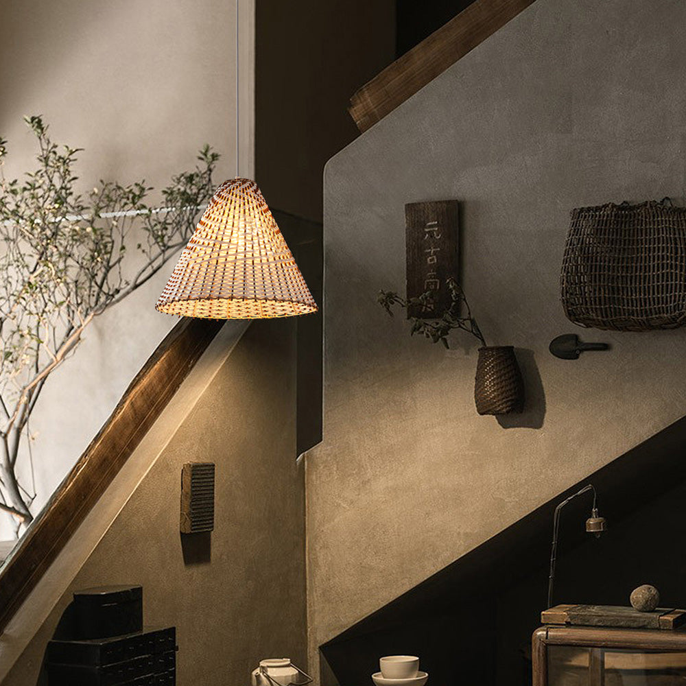 Boho Pendant Lamp - Handmade Rattan Hanging Lamp for Luxury Interiors