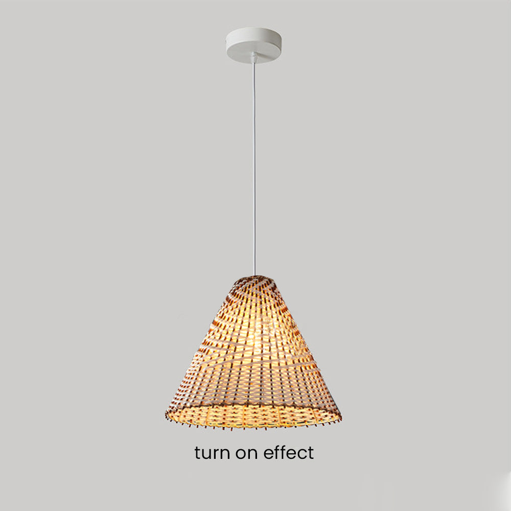 Boho Pendant Lamp - Handmade Rattan Hanging Lamp for Luxury Interiors