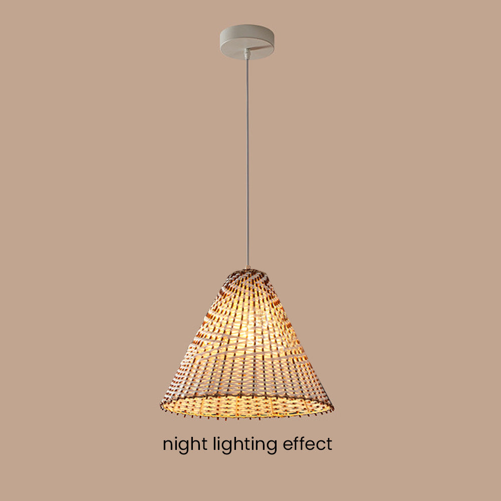 Boho Pendant Lamp - Handmade Rattan Hanging Lamp for Luxury Interiors