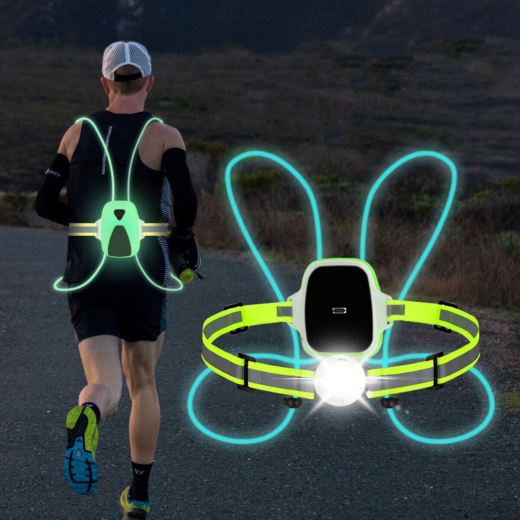 ReflectGlow - Illuminated Running Safety Vest for Outdoors