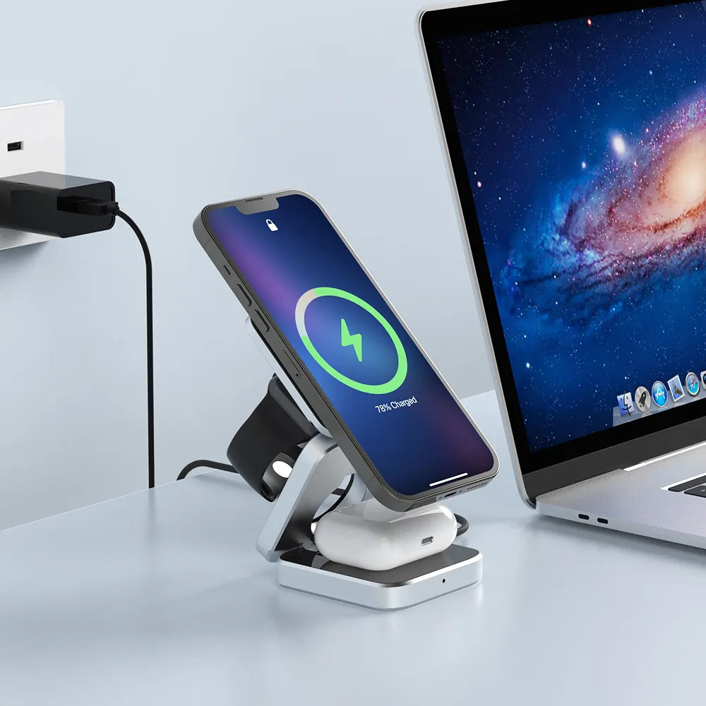 Infinite Power - 3-in-1 Draadloze Oplader voor Smartphones
