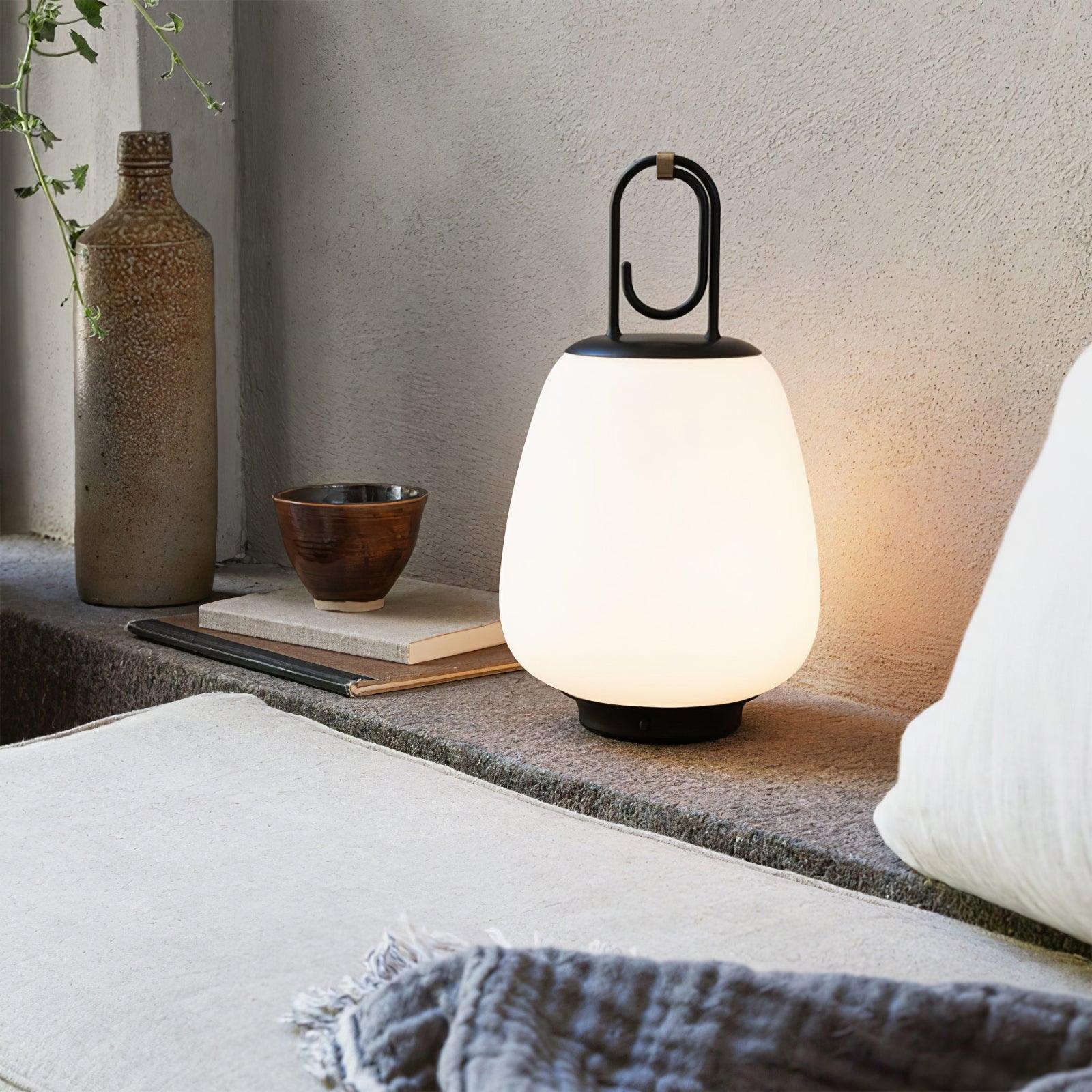VintageGlow Lantern - Wireless Table Lamp with Luxury Design
