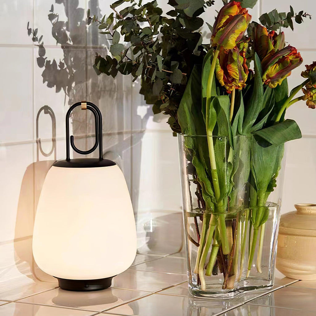 VintageGlow Lantern - Wireless Table Lamp with Luxury Design