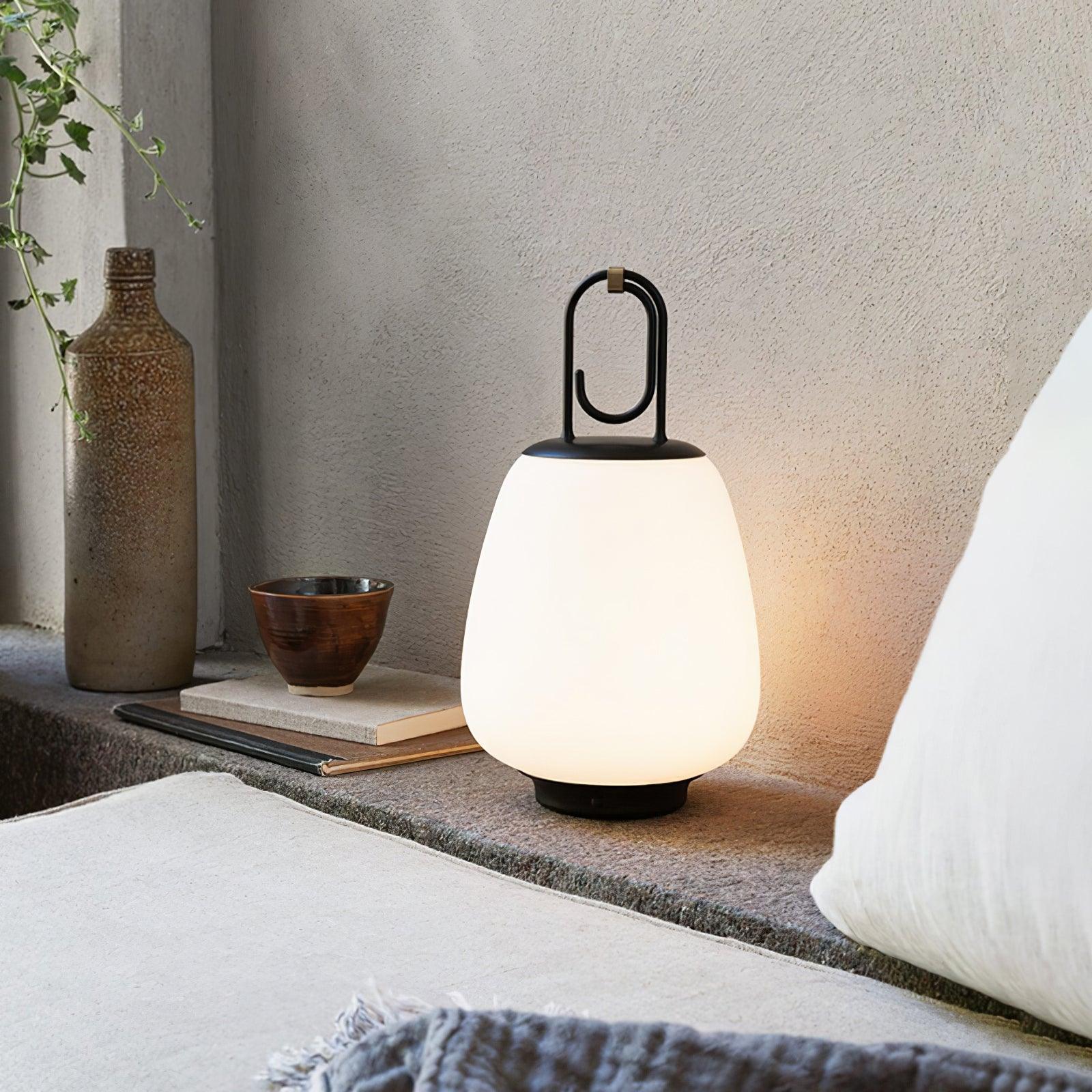 VintageGlow Lantern - Wireless Table Lamp with Luxury Design
