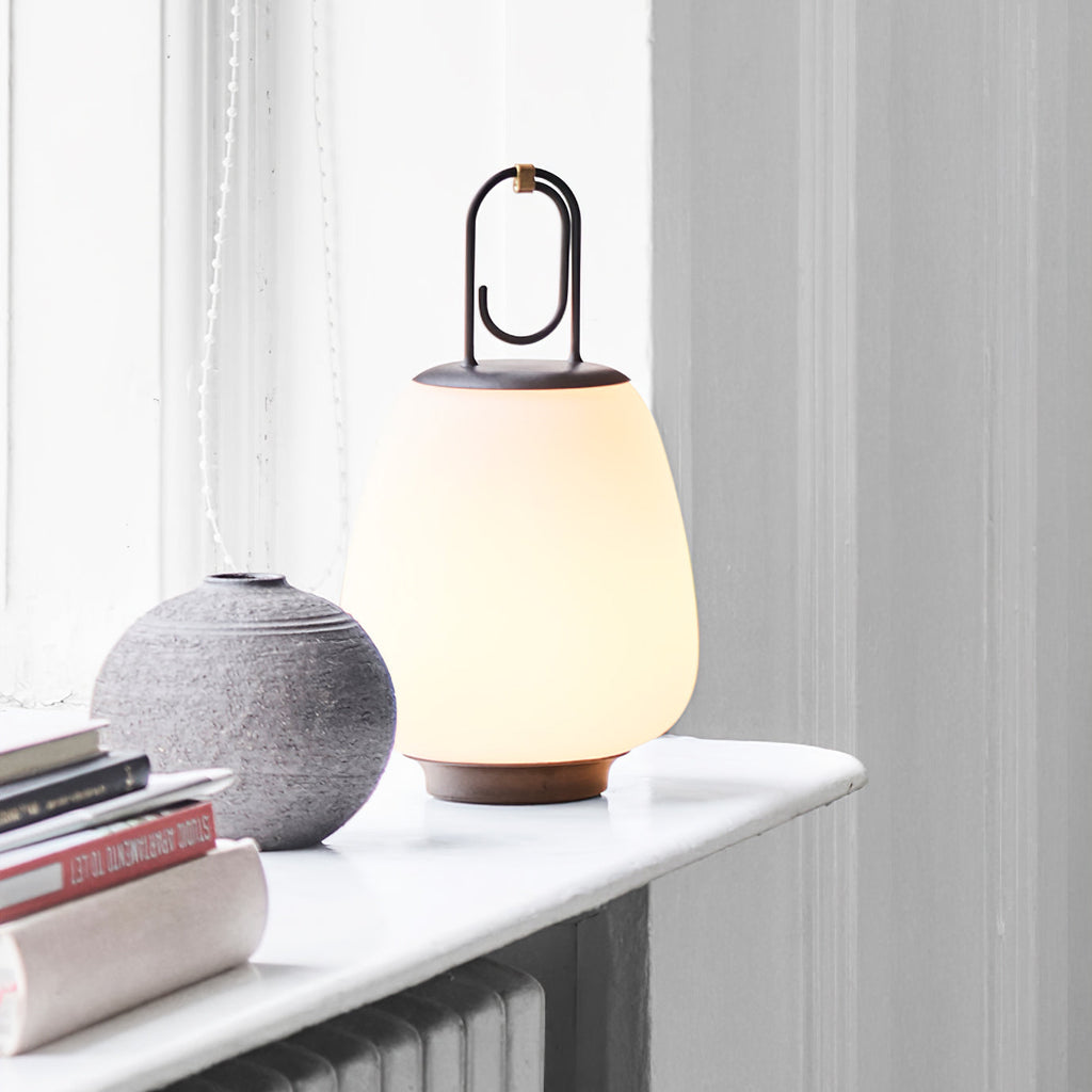 VintageGlow Lantern - Wireless Table Lamp with Luxury Design