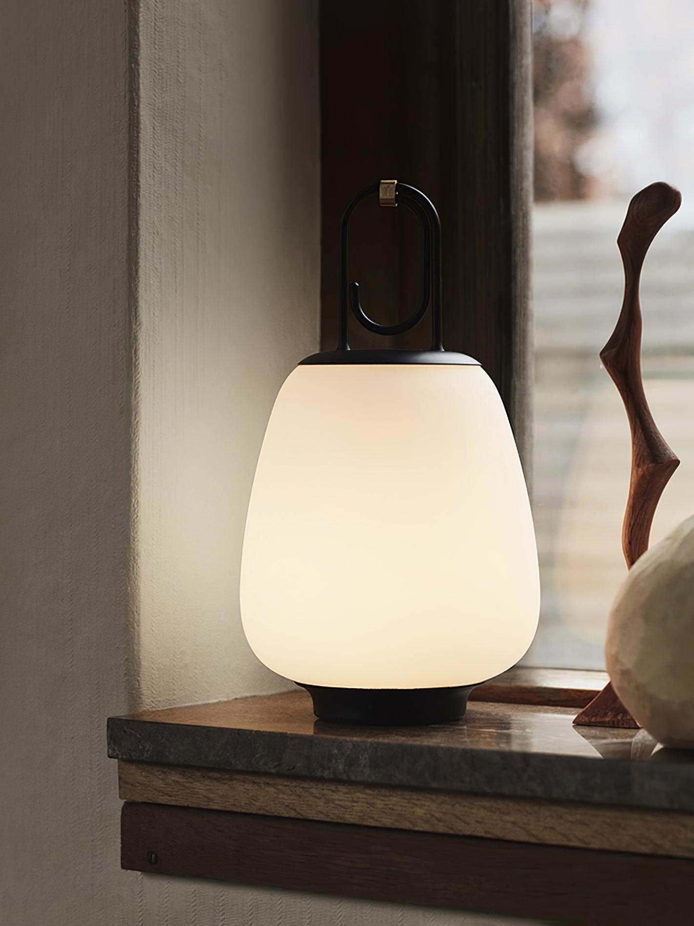 VintageGlow Lantern - Wireless Table Lamp with Luxury Design