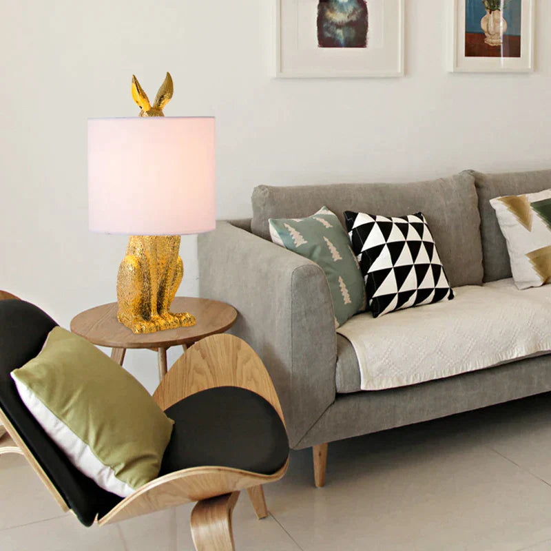 Chic Masked Rabbit Lamp – Elegant Mood Setter