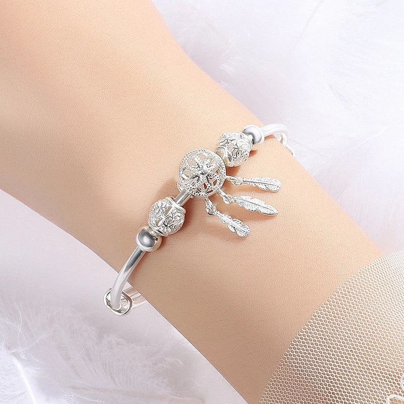 Adjustable 925 Silver Dreamcatcher Bracelet - Lisa's Enchantment