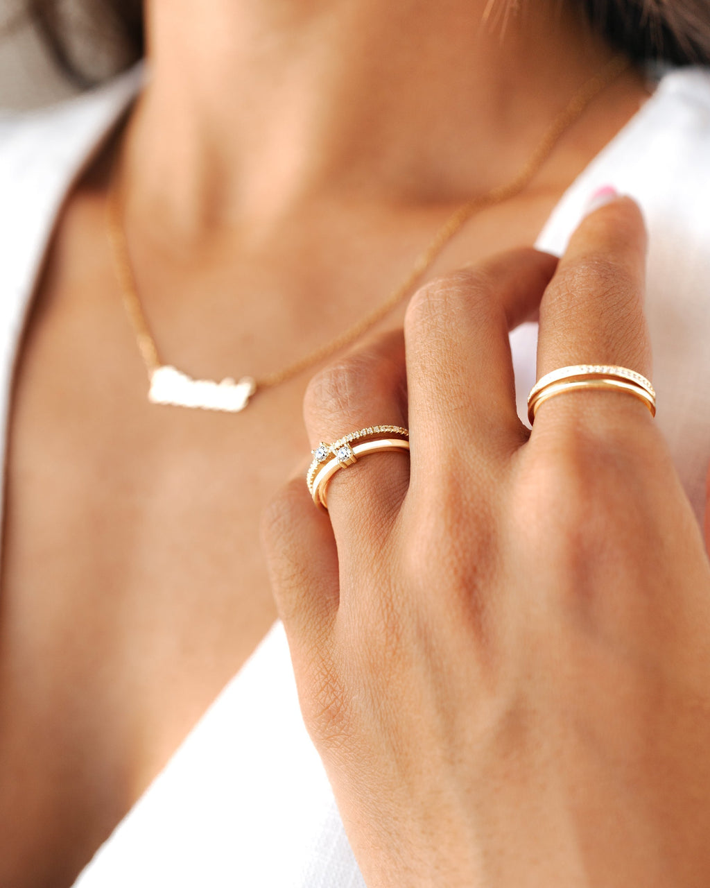 Sienna Double Zirconia Ring - Elegance and Splendor in One Jewel!