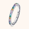 Elegant Aurora Rainbow Ring - A Colorful Jewelry Experience