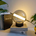 Retro Glass Table Lamp Whiteh Warm Glow - Timeless Elegance