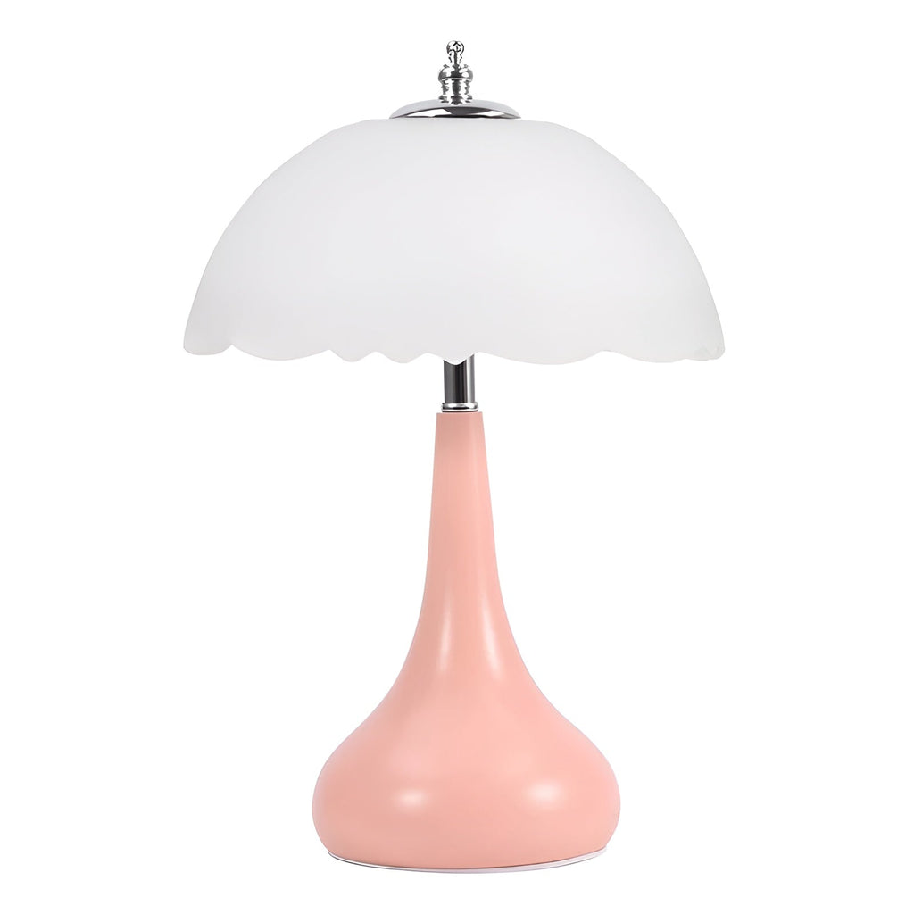 Eleganza Luxe Table Lamp – Timeless Mushroom Shape with LED Dimming Function in Soft Colors