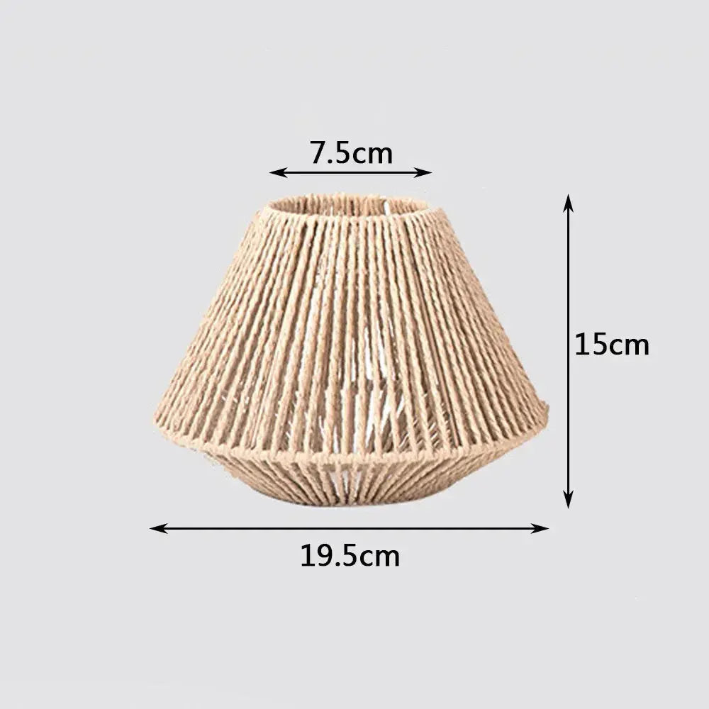 Elegant Rattan Pendant Lamp – Rustic Geometric Lighting for Any Space