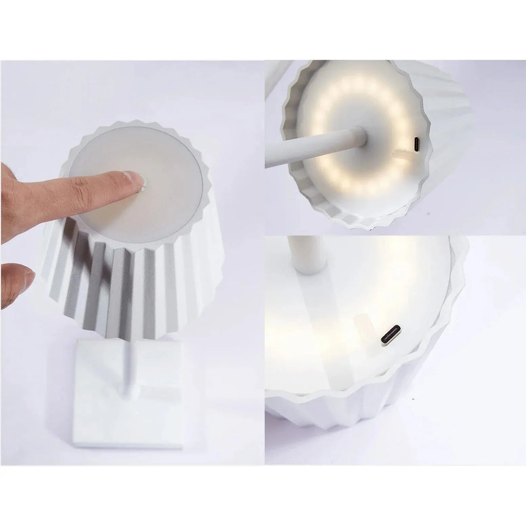 Luxury Scandinavian Wireless Table Lamp Arlo – Elegant LED Lighting with USB Charging Function