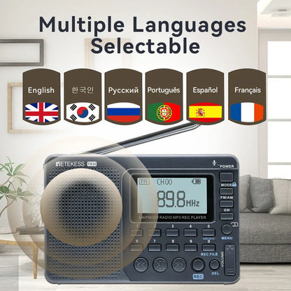 EchoWave - Portable Retro Radio with Powerful Sound