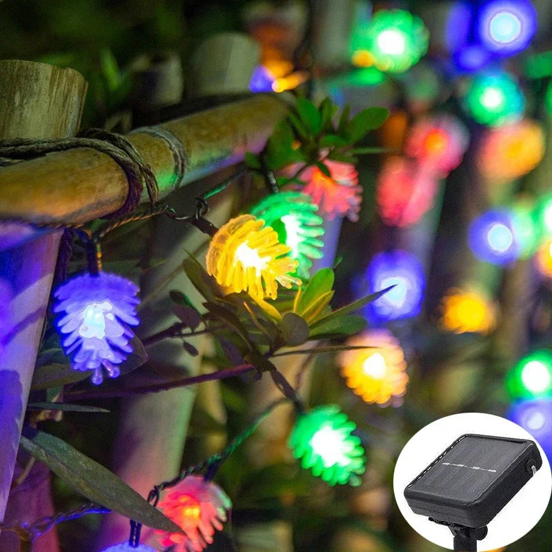 Pine Cone Solar String Lights - Magical Solar Decoration