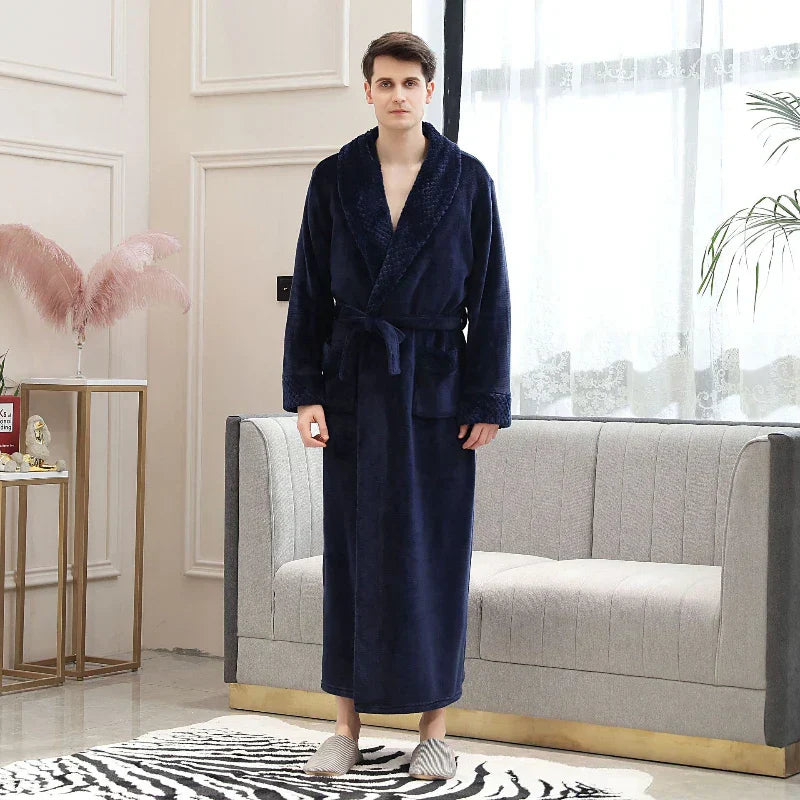 CozyNuit Bathrobe - Luxury Coral Fleece Bathrobe for Elegant Comfort