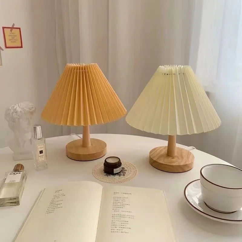 Foldable Pleat Table Lamp - Stylish Foldable LED Table Lamp for Unique Interior Design