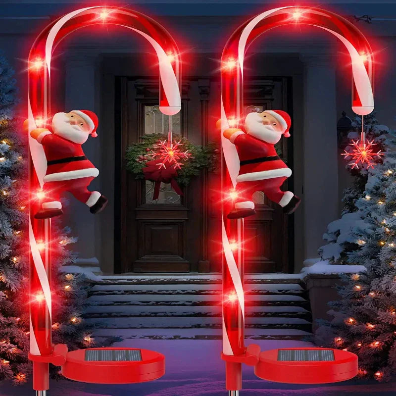 CaneGlow - Enchanting Solar Lighting for Festive Gardens