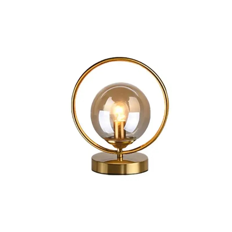 BallGlow - Luxurious Glass Lamp with Brass Accents for Modern Interiors