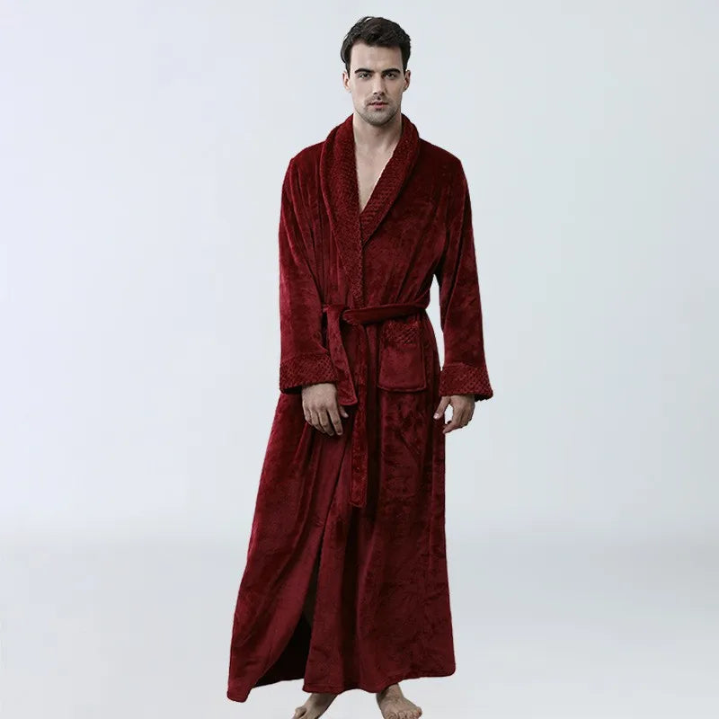 CozyNuit Bathrobe - Luxury Coral Fleece Bathrobe for Elegant Comfort