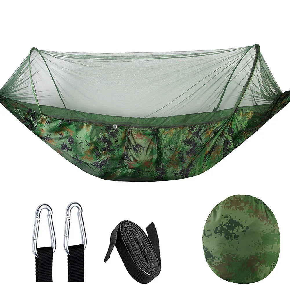 HammockPro – Hammock with Mosquito Net and Anti-Roll-Over
