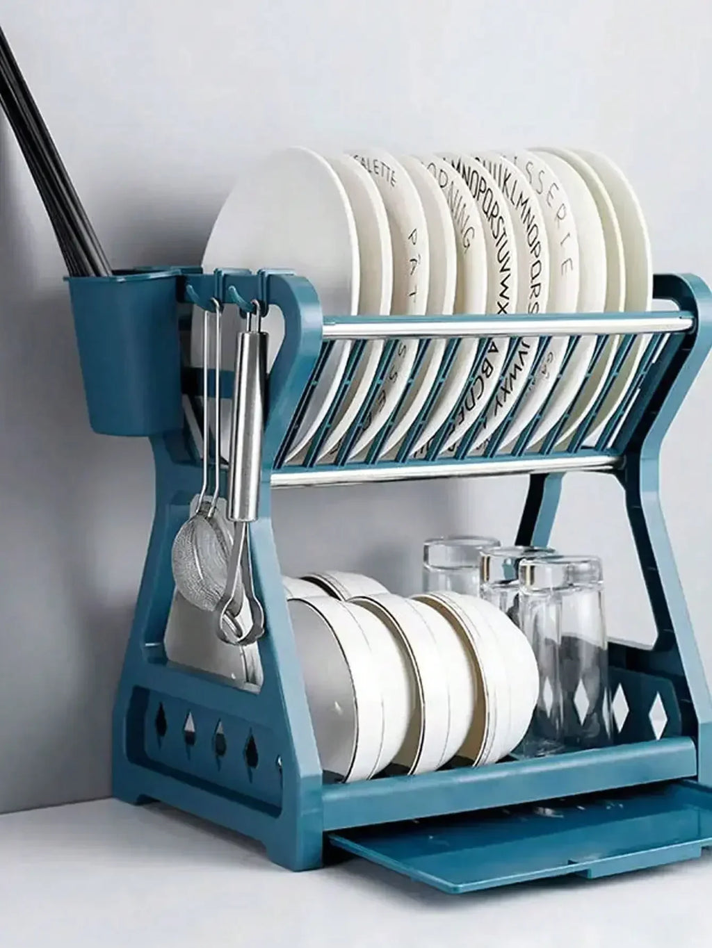 RackMaster - Elegant Foldable Dish Drying Rack for the Kitchen