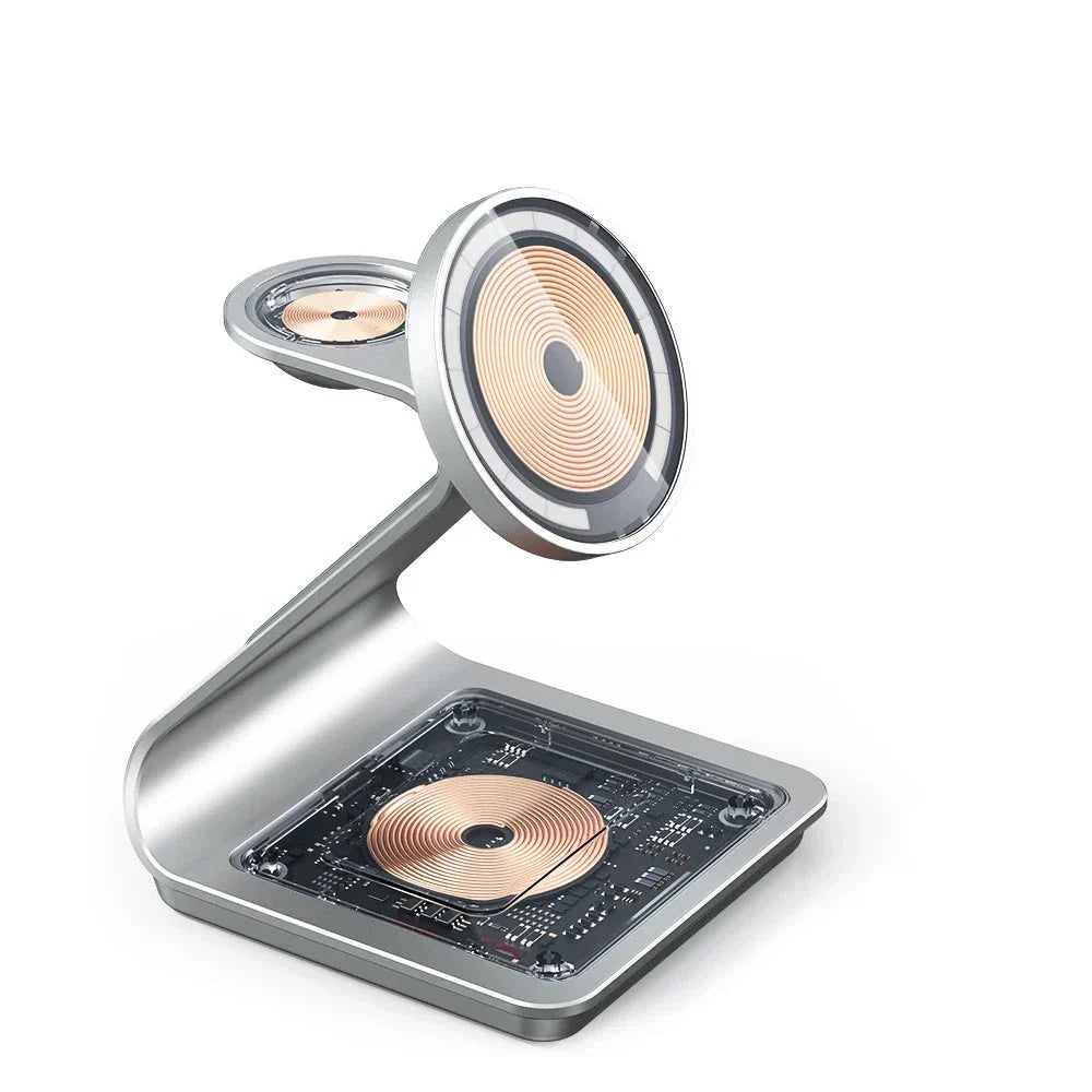 ChargeMaster 3-in-1 Wireless Charger - Fast & Stylish
