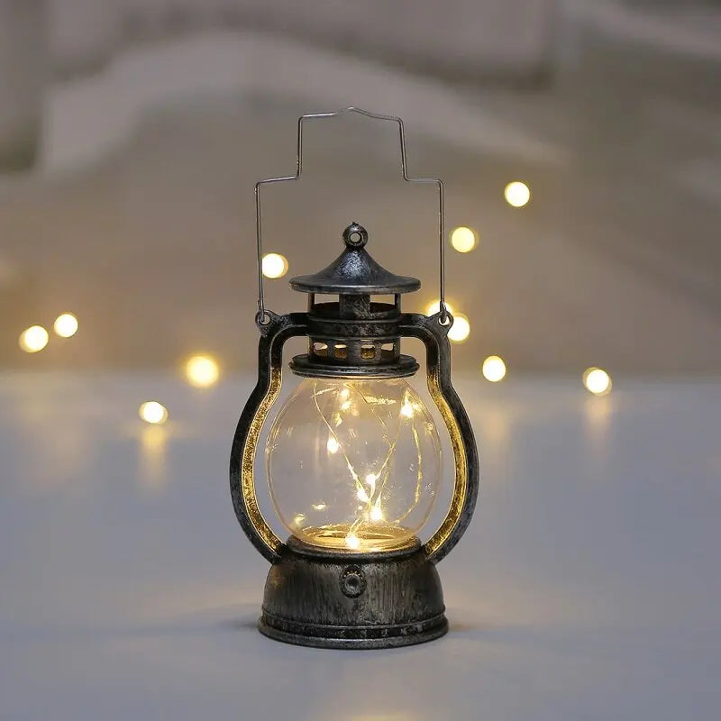 Nostalgic Glow Lantern - Vintage LED Lantern for indoor and outdoor use