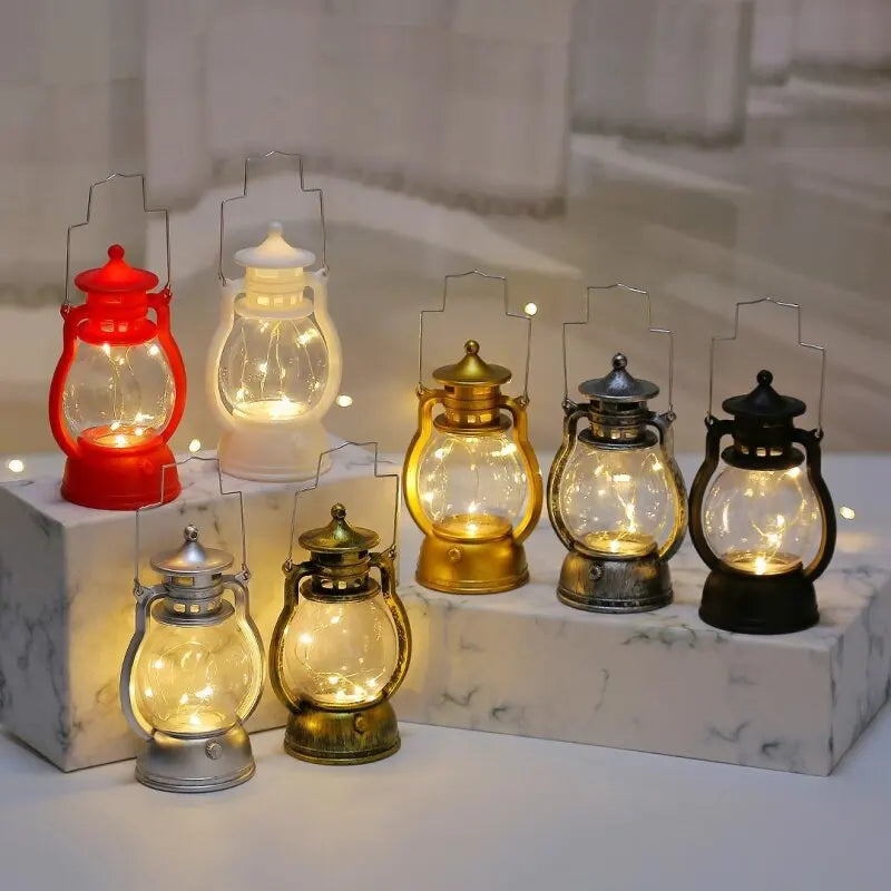 Nostalgic Glow Lantern - Vintage LED Lantern for indoor and outdoor use