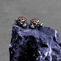 SkullEarrings - Bold Earrings Whiteh Edgy Design