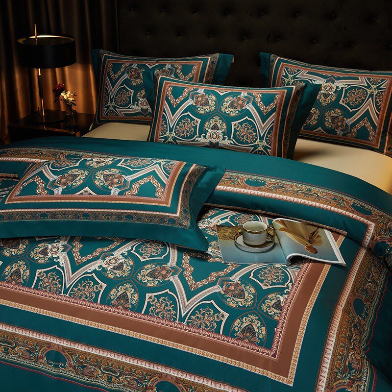 Vintage Grandeur - Luxury Egyptian Cotton Duvet Cover Set